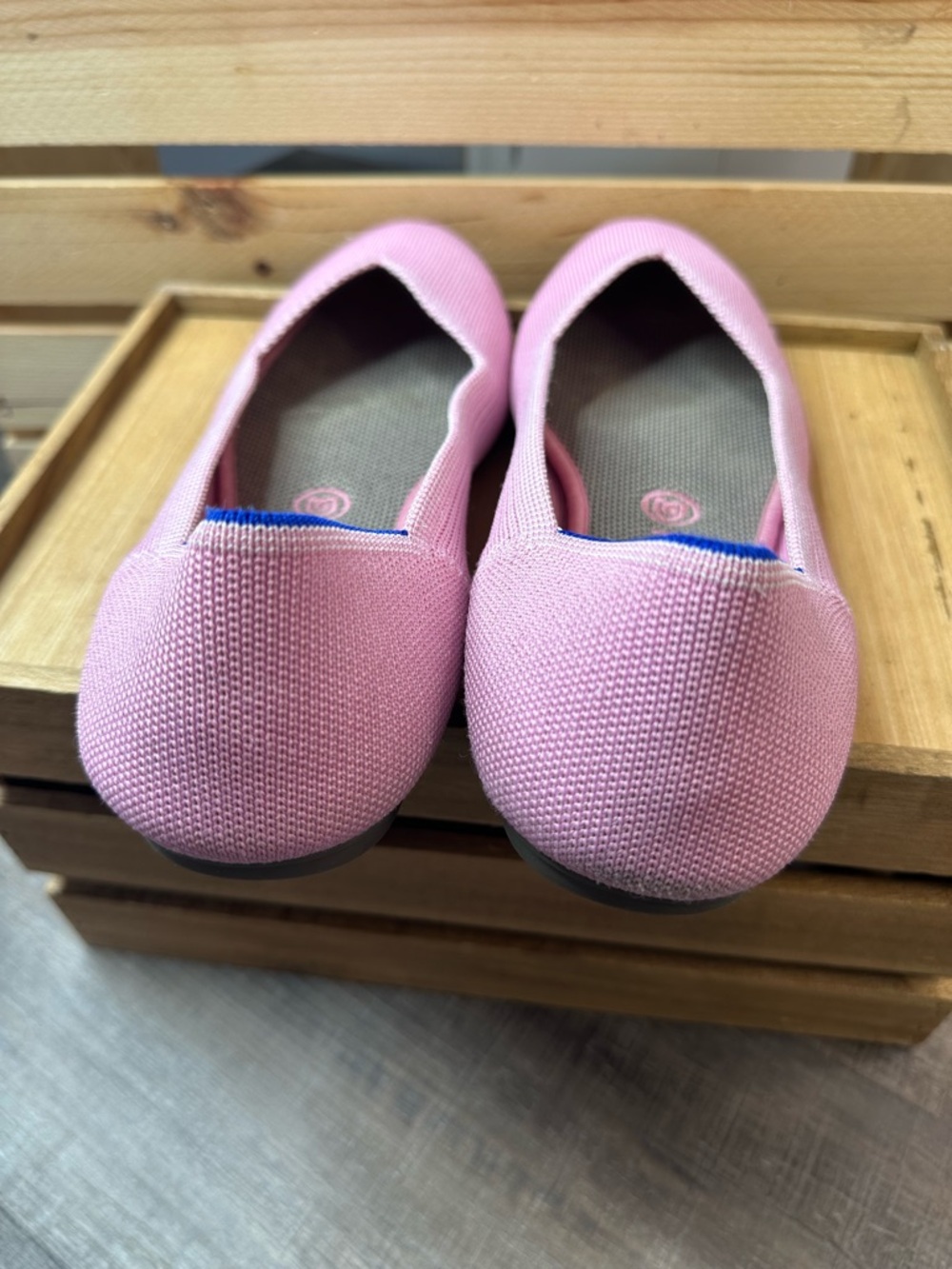 Rothy's Pink Knit Slip-On Flats 9.5 - Picture 2 of 6